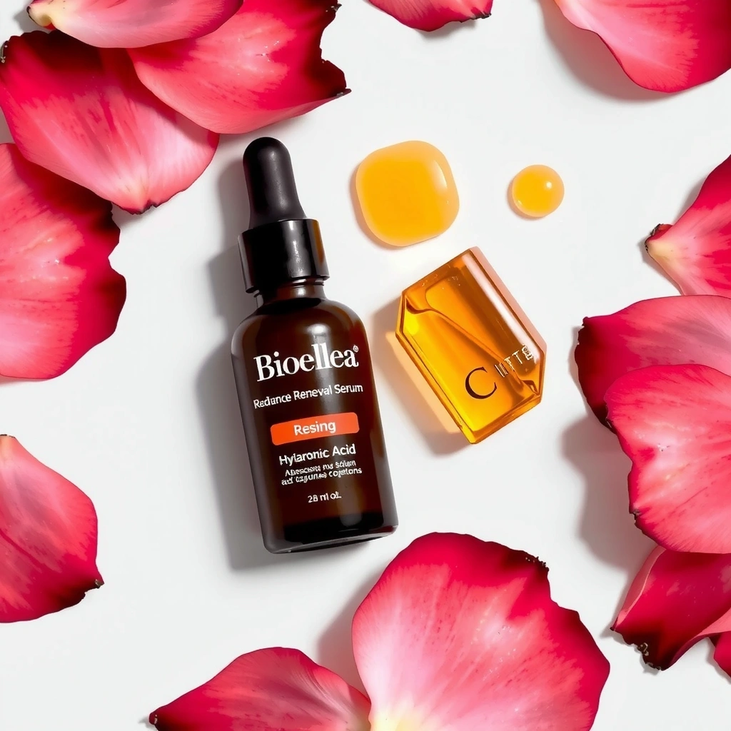 Bioellea Radiance Renewal Serum ingredients display